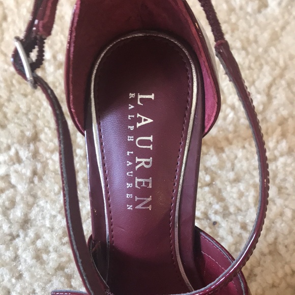 Burgundy Patent-Leather Pumps - Picture 6 of 6
